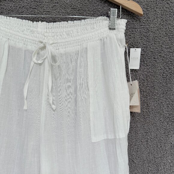Gap Wideleg Pants in Modal - Cotton- Linen blend Lounge, Beach, Sleep - Picture 3 of 4